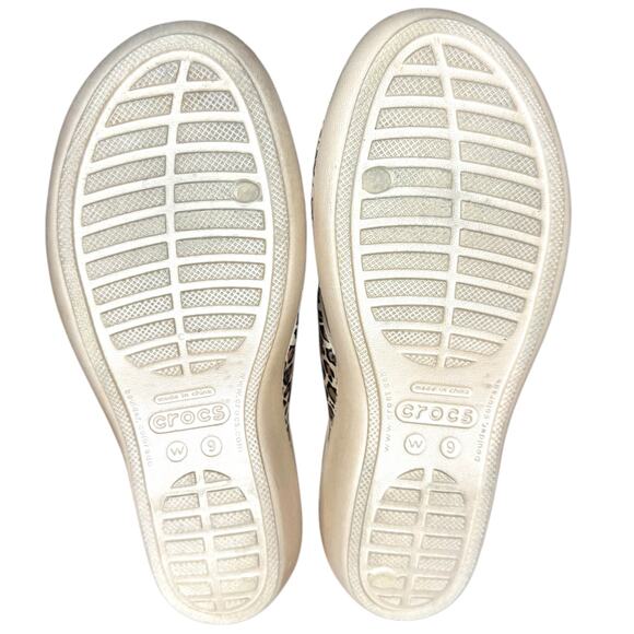 Crocs Women's Patricia II Leopard Print Wedge Slip On Sandal - Size 9 - Picture 8 of 9